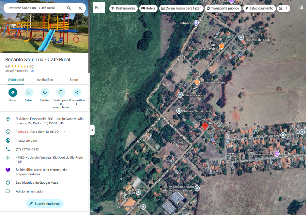 Vista do google Maps